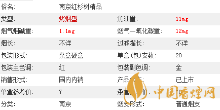 南京紫樹(shù)香煙價(jià)格表及參數(shù)介紹2020