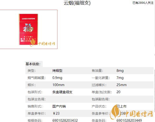 云煙福細(xì)支多少錢(qián)一包 云煙福細(xì)支多少錢(qián)一盒2021